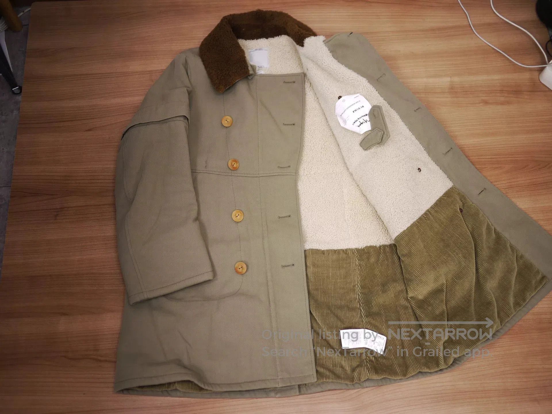 Visvim visvim howland sheepskin jacket in khaki. Size US S / EU 44-46 / 1 - 4 Thumbnail
