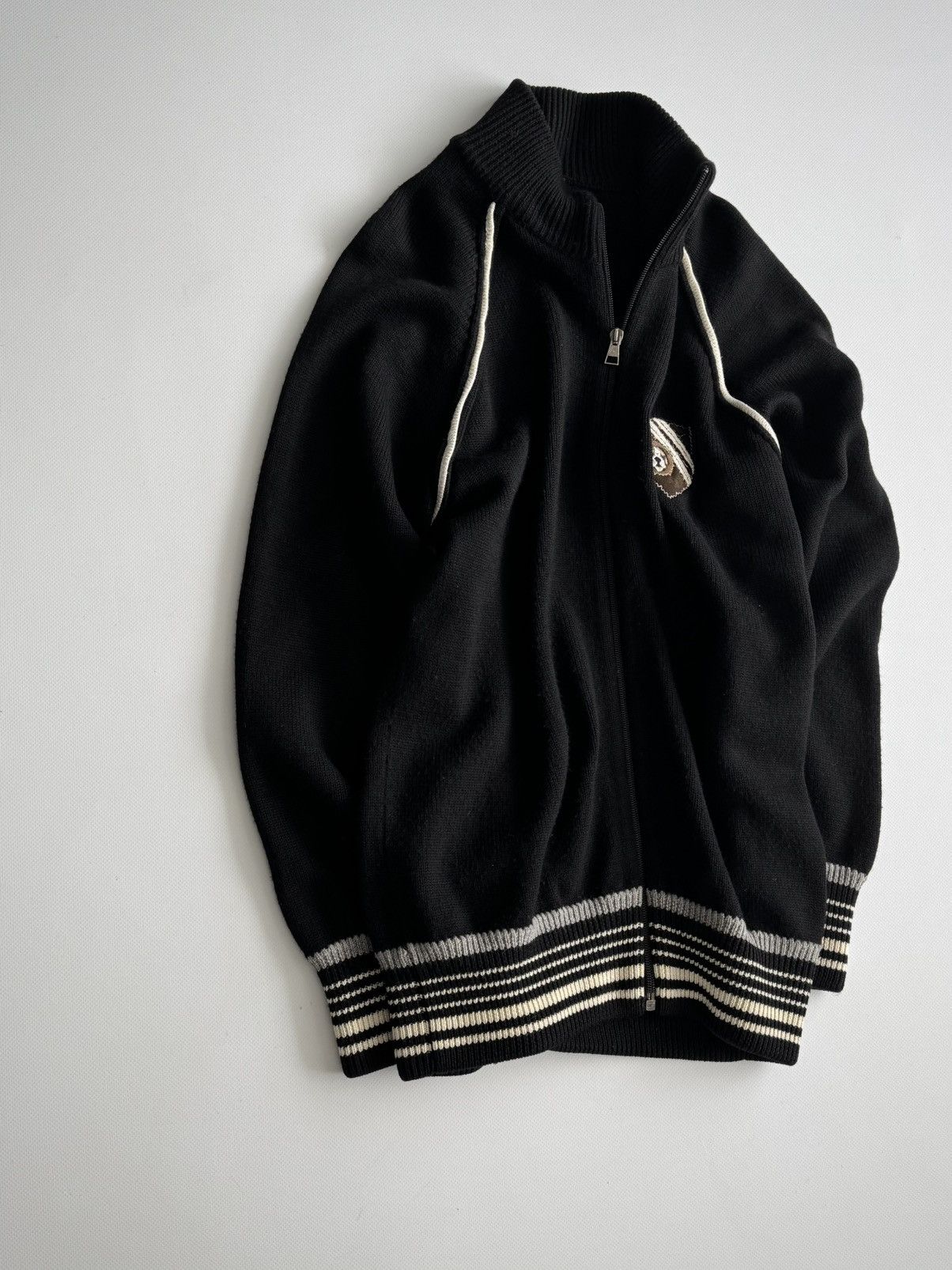 Neil Barrett Neil Barrett Wool Knit Zip Jumper Size US M / EU 48-50 / 2 - 2 Thumbnail
