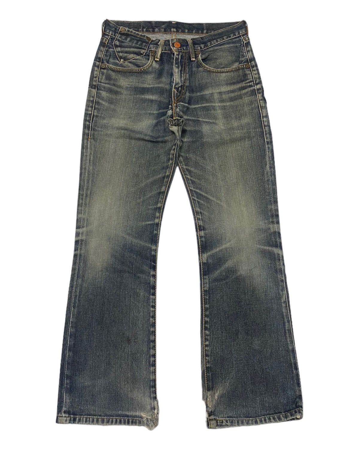 Levi's × Vintage 🔥Levi’s 517 BOOTCUT DISTRESS DENIM JEANS Size 29" - 1 Thumbnail