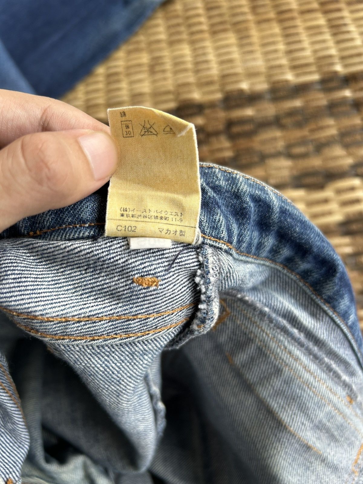 Japanese Brand × Kapital × Vintage Flare A.P.C Mudwash Denim Jeans Size US 32 / EU 48 - 17 Thumbnail