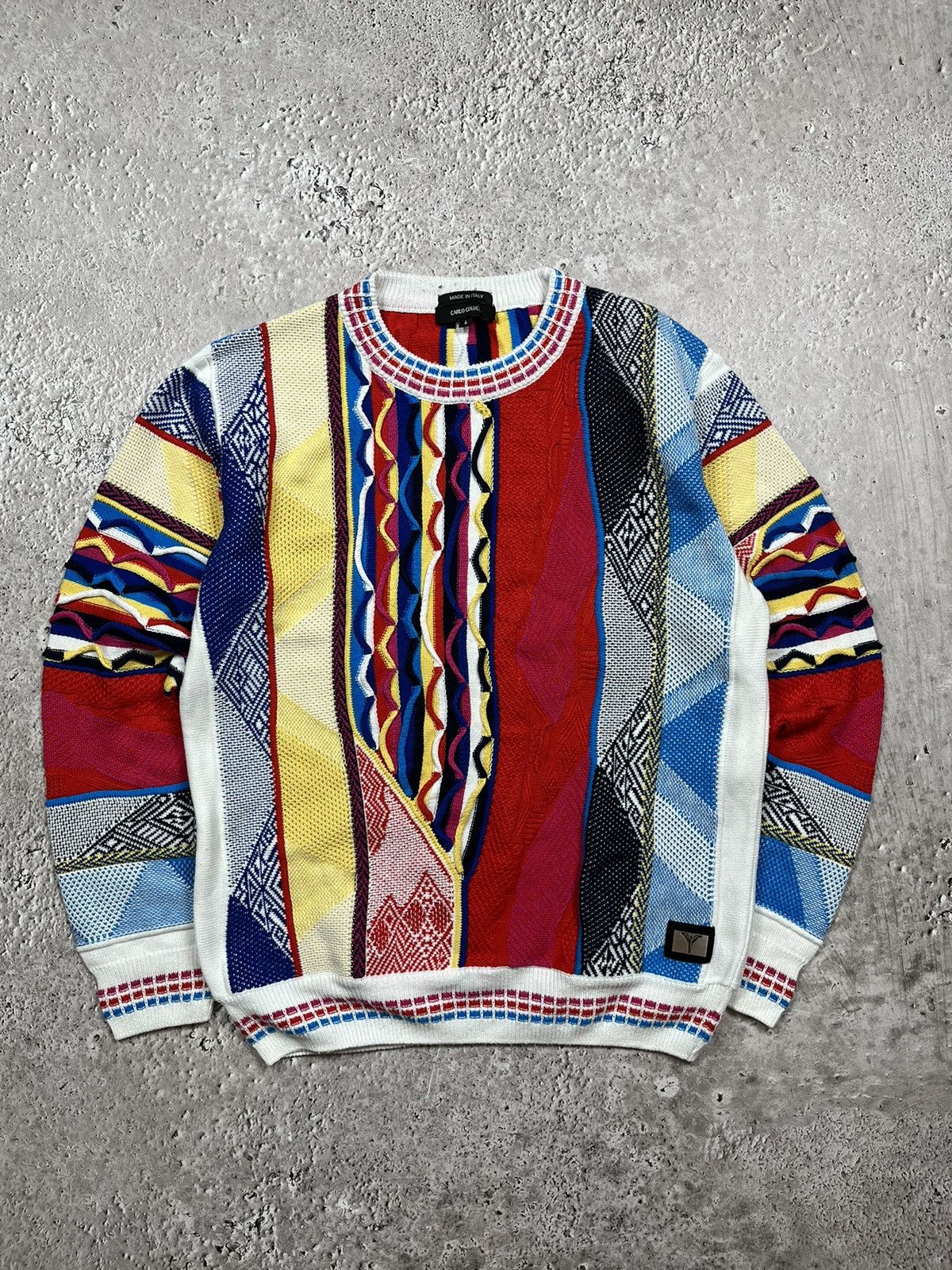 Vintage Vintage Carlo Colucci Coogi Style Sweater Rare 3D Knit