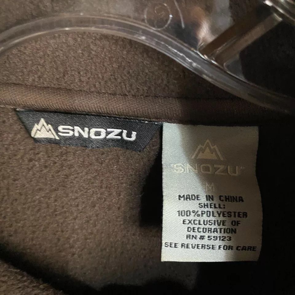 Other Snozu Fleece Jacket Women's Medium Full Zip Elbow Patch Size M / US 6-8 / IT 42-44 - 3 Thumbnail