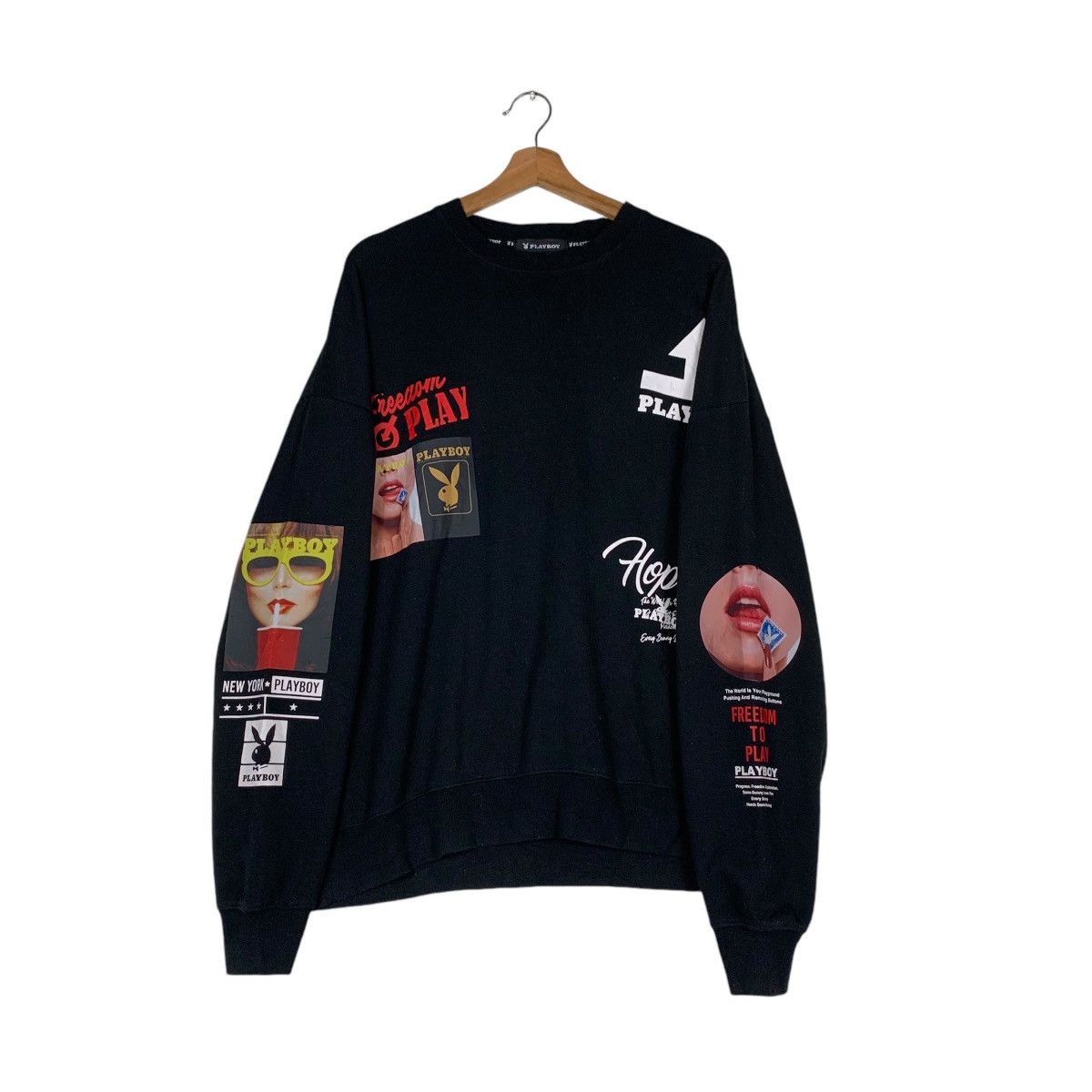 Playboy PLAYBOY Graphics Sweatshirt #1382-C62 Size US L / EU 52-54 / 3 - 9 Thumbnail