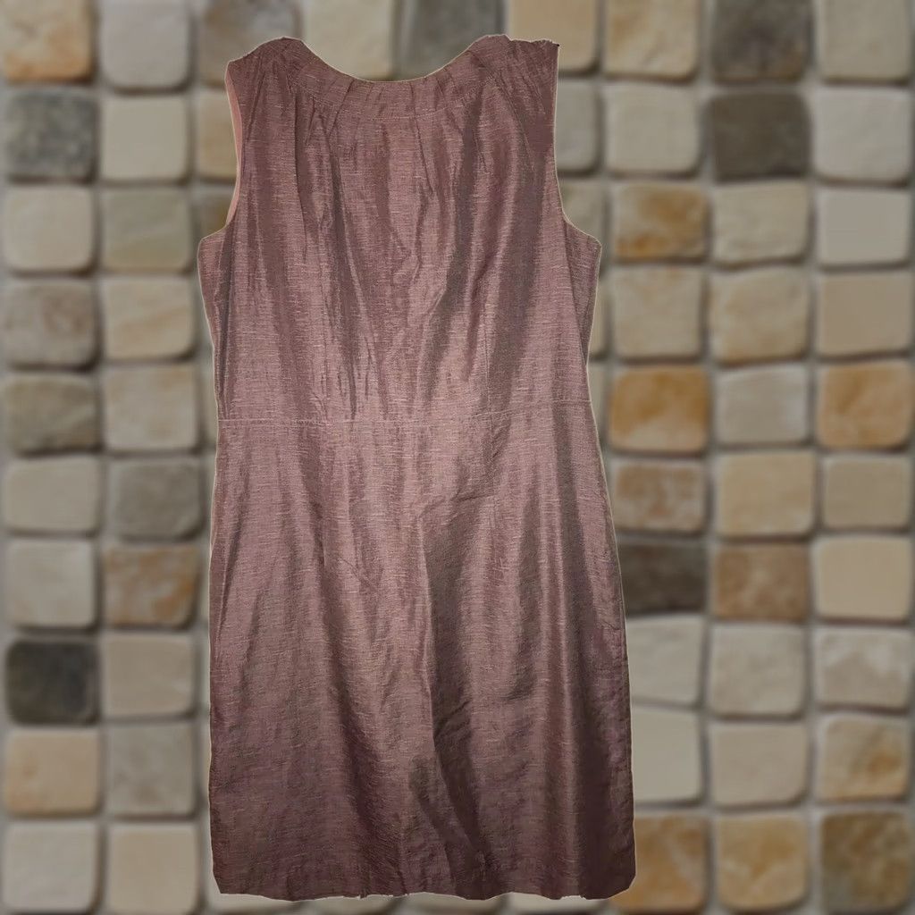 Loft VINTAGE? Ann Taylor Loft Women's 8 Sleeveless Dress Pretty Purple Zipper Back Sheath Knee Length Womens 8 Purple Zipper Back Dresses Lazy placeholder Size M / US 6-8 / IT 42-44 - 1 Thumbnail