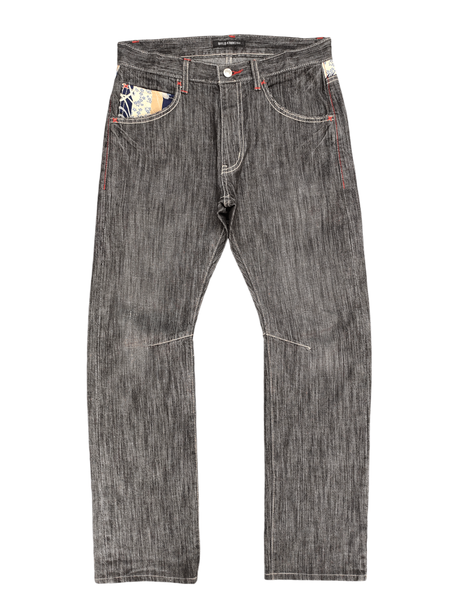 Karakuri Tamashii Vintage Y2k Wild Khakis Sukajan Sakura Jeans Karakuri Style Size US 32 / EU 48 - 2 Thumbnail