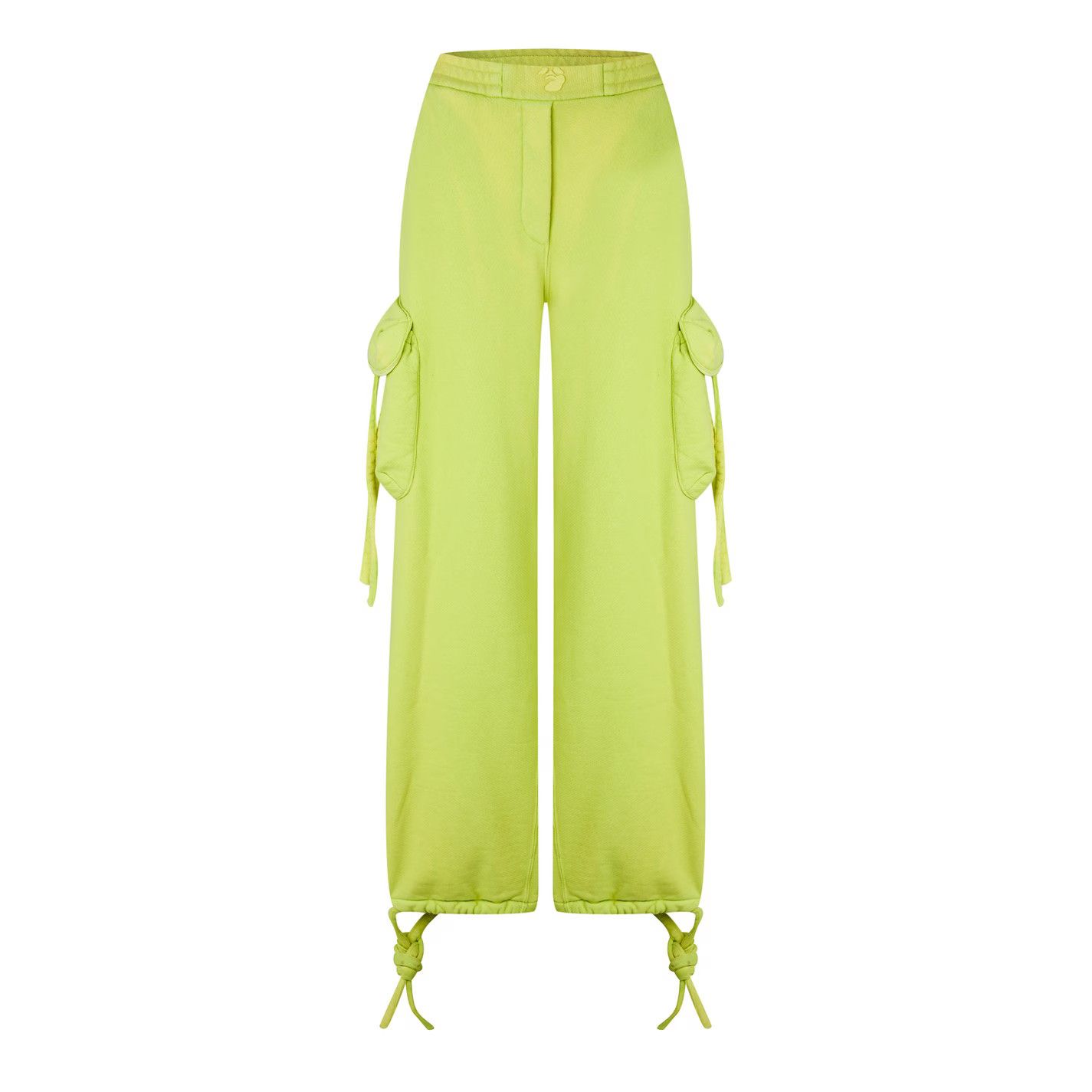 Off-White o1g2r1mq1224 Laundry Cargo Track Trouser in Yellow Fluo Size 31" - 1 Thumbnail