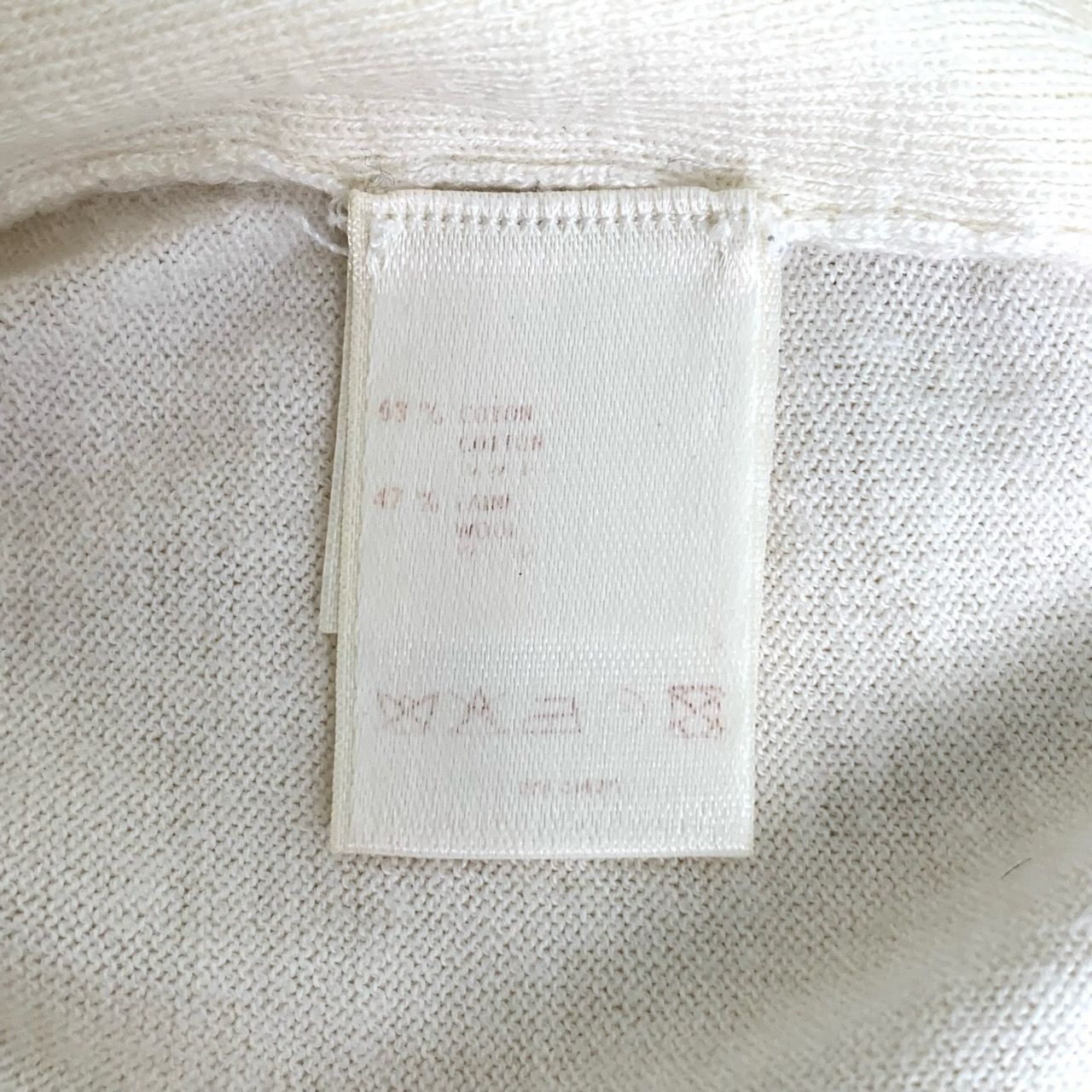 Louis Vuitton Louis Vuitton Logo Embroidered Round Neck Beige Wool Blend K Size L / US 10 / IT 46 - 4 Thumbnail