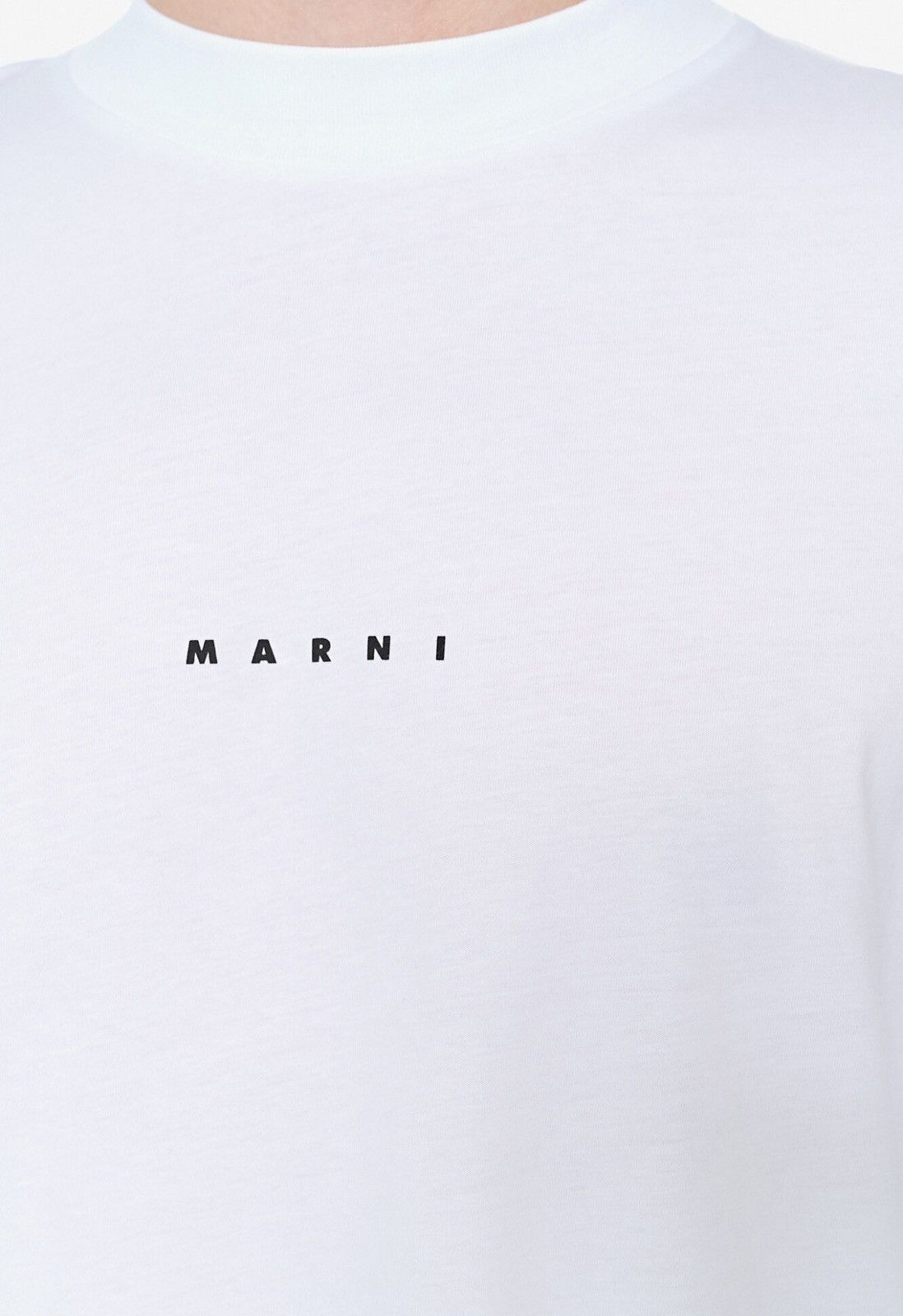 Marni Last Size Marni Logo Oversized White T-Shirt Size US L / EU 52-54 / 3 - 3 Thumbnail