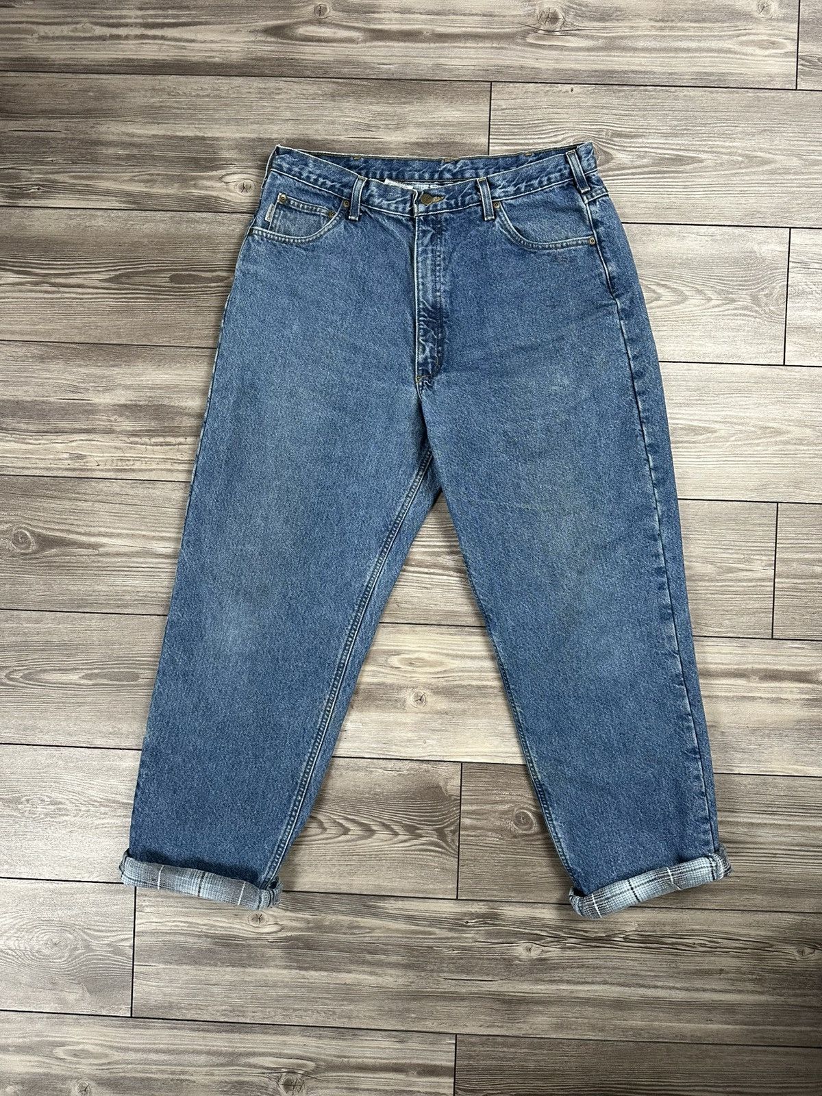 Carhartt × Vintage Carhartt Flannel Lined Jeans Size US 37 - 1 Thumbnail