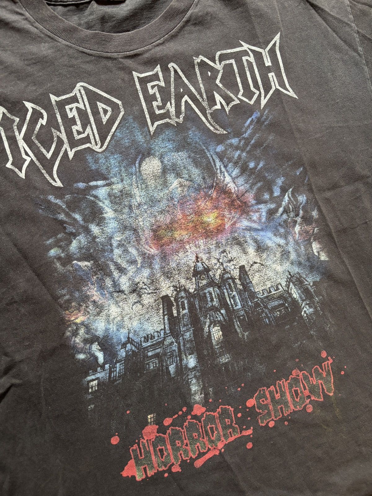 Band Tees Rare Faded Iced Earth Tee Size US XL / EU 56 / 4 - 4 Thumbnail