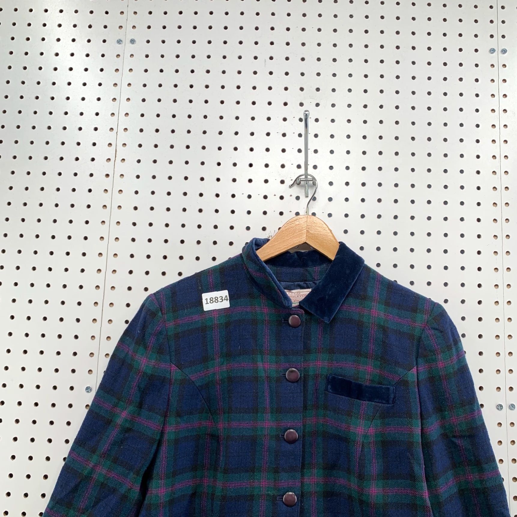 Pendleton VINTAGE Pendleton Plaid Wool Blazer Blue Ladies Petite Size 12 Size XL / US 12-14 / IT 48-50 - 5 Thumbnail