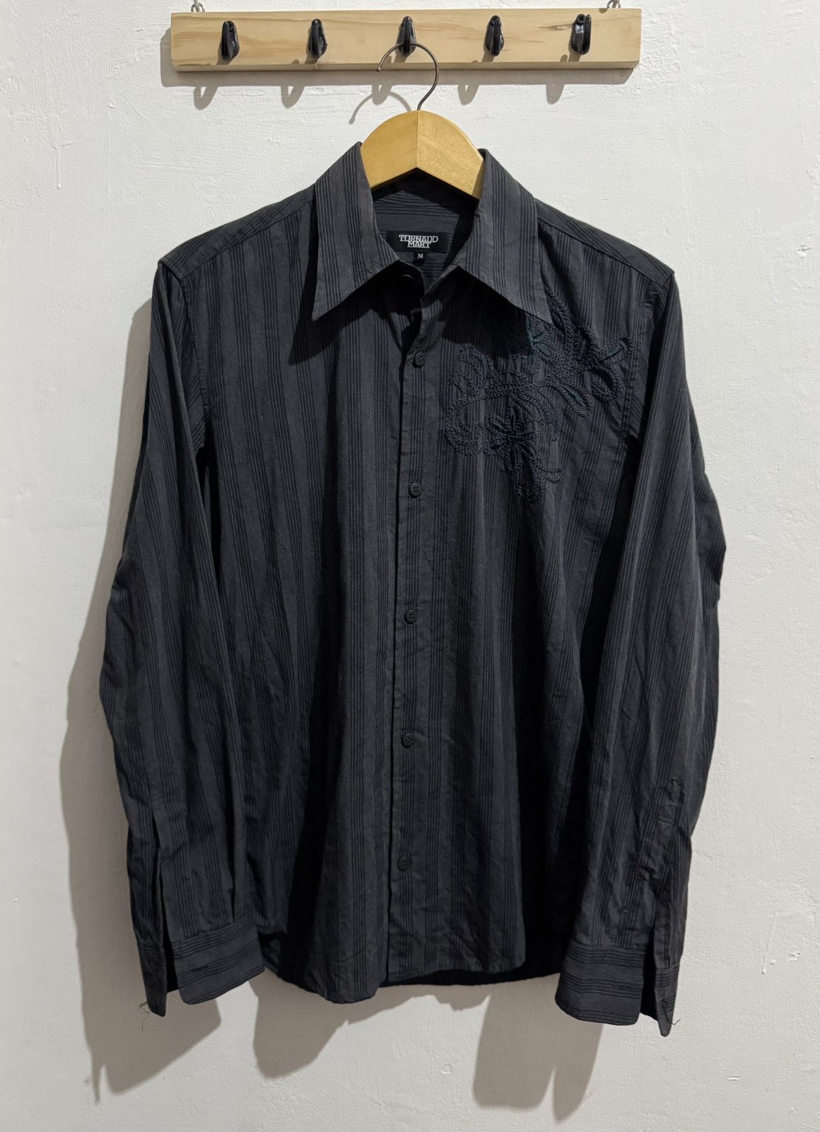 Tornado Mart TORNADO MART MED SHIRT EMBROIDERED STRIPED Size US M / EU 48-50 / 2 - 1 Thumbnail