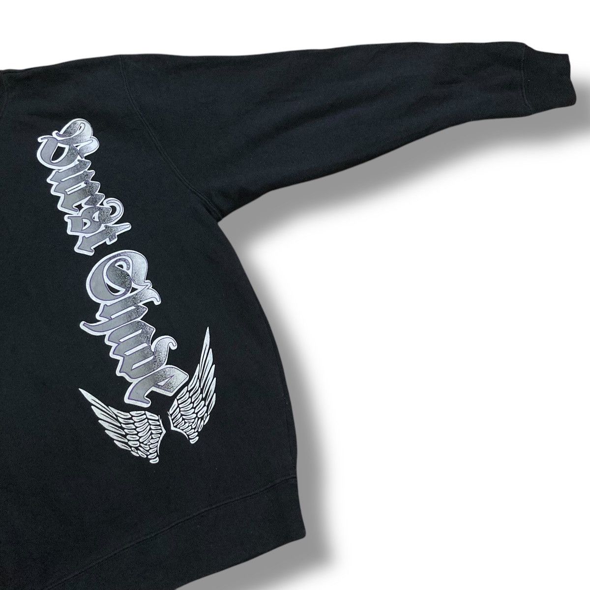Le Grande Bleu (L.G.B.) 🇯🇵 Y2K ALL IS VANITY WORDING DRAGON SWEATSHIRT Size US L / EU 52-54 / 3 - 5 Thumbnail