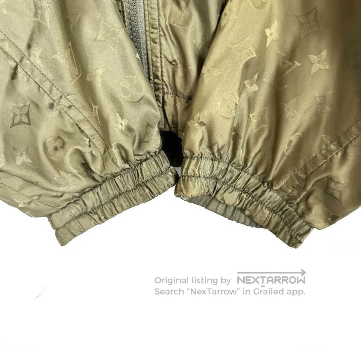 Louis Vuitton Green Hooded Light Jacket with Pattern . Size US M / EU 48-50 / 2 - 6 Thumbnail