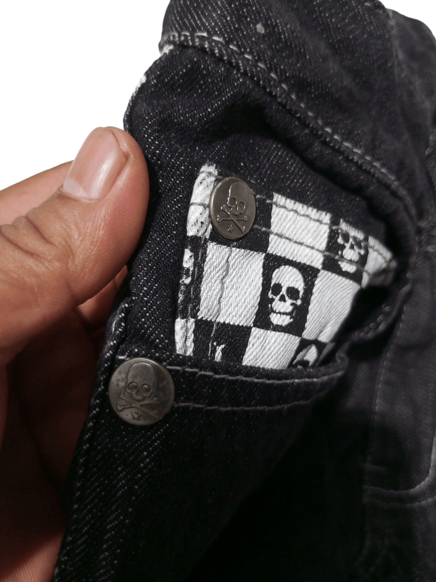 Hysteric Glamour Vintage mild life sklulls bones punk denim pants Size US 29 - 8 Thumbnail