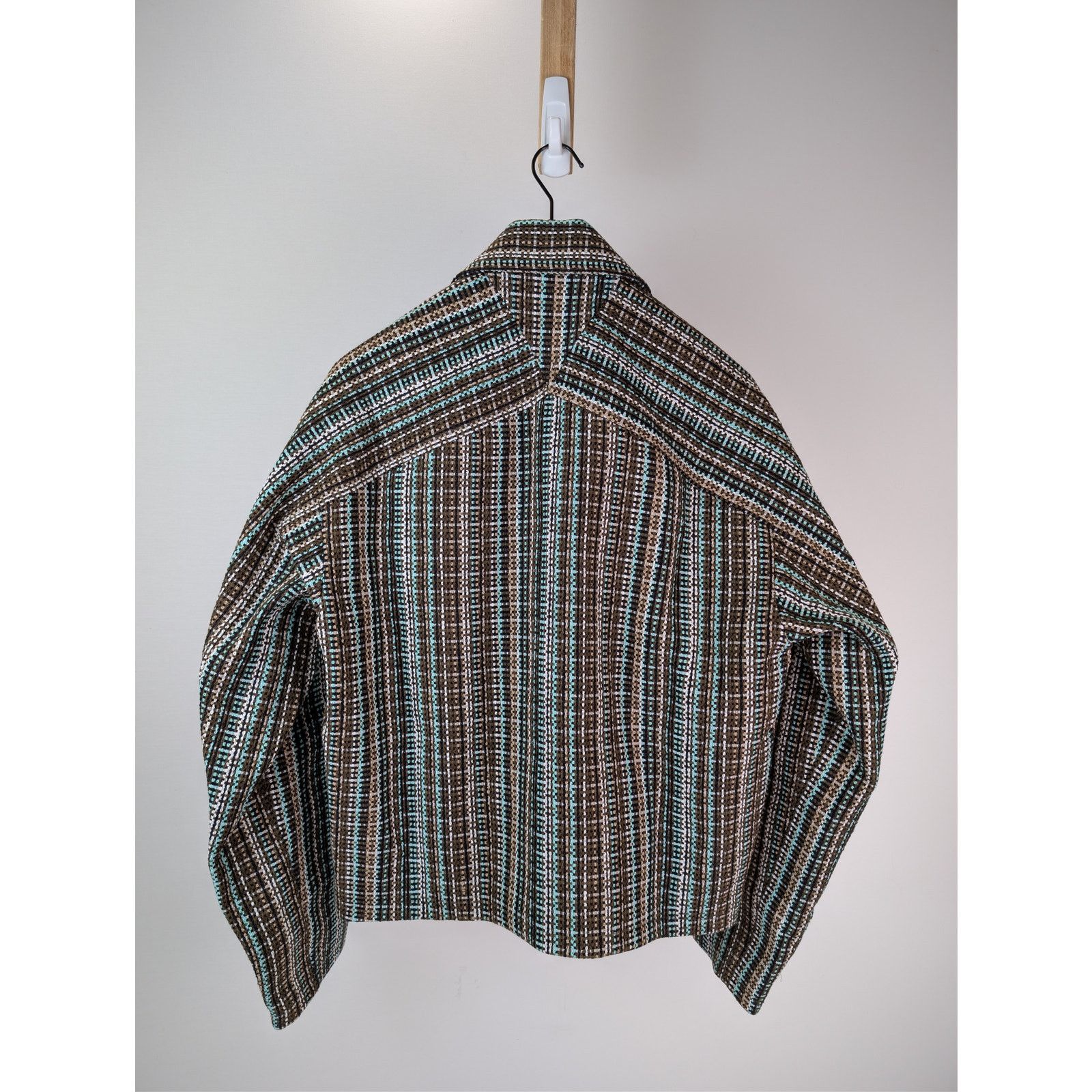 Bottega Veneta o1rshd1 Multicoloured Cotton Check Blouson Jacket in Black Size US M / EU 48-50 / 2 - 12 Thumbnail