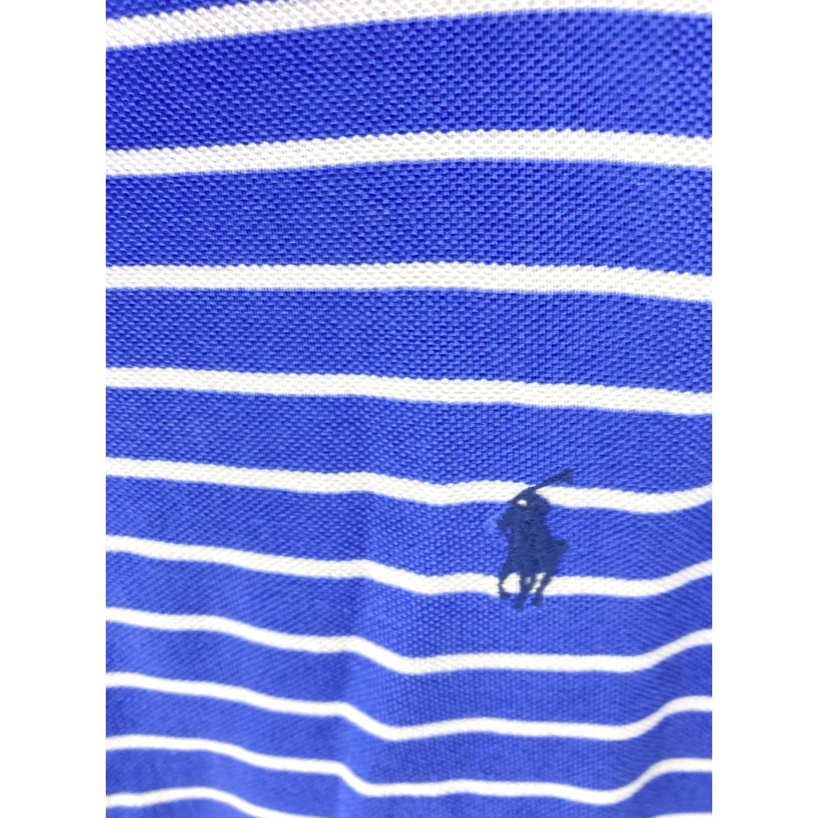 Ralph Lauren Ralph Lauren Polo Golf Shirt Men Size Large Blue Stripe Pima Cotton Short Sleeve Size US L / EU 52-54 / 3 - 4 Thumbnail
