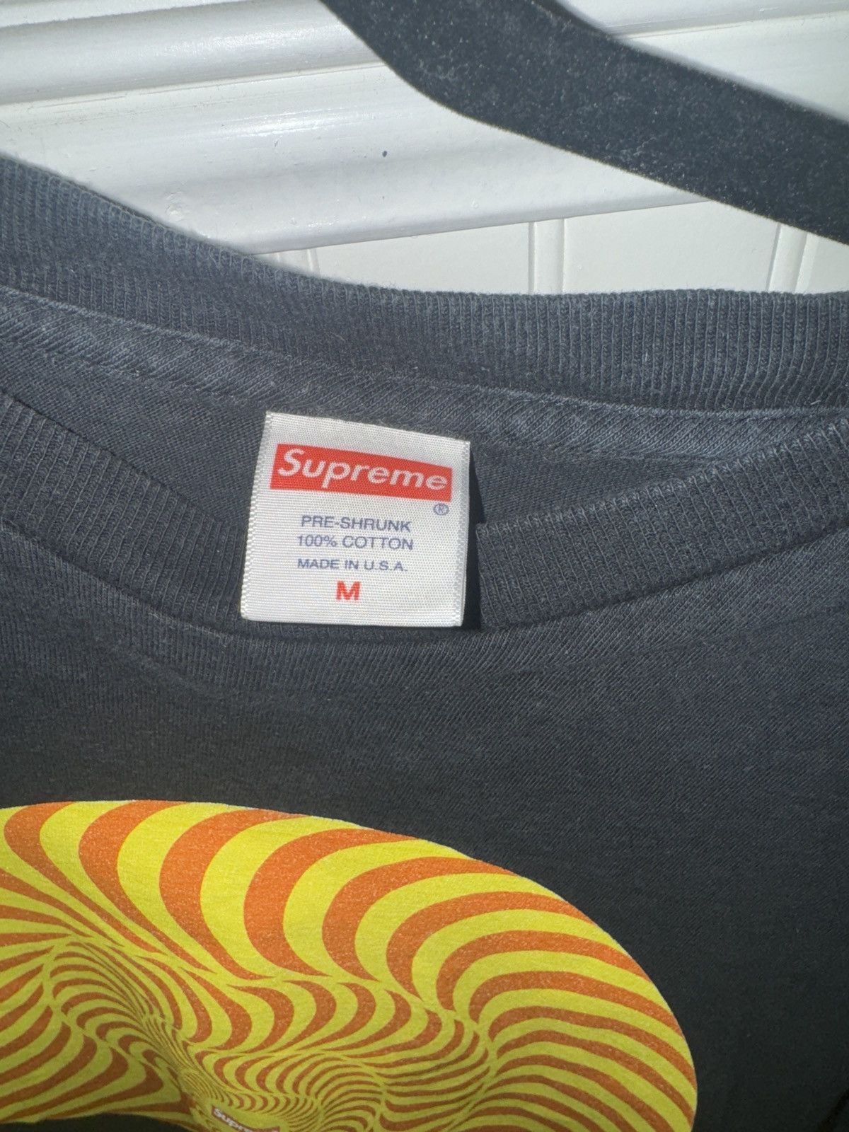 Supreme Size M Black Supreme spitfire swirl tee Size US M / EU 48-50 / 2 - 2 Thumbnail
