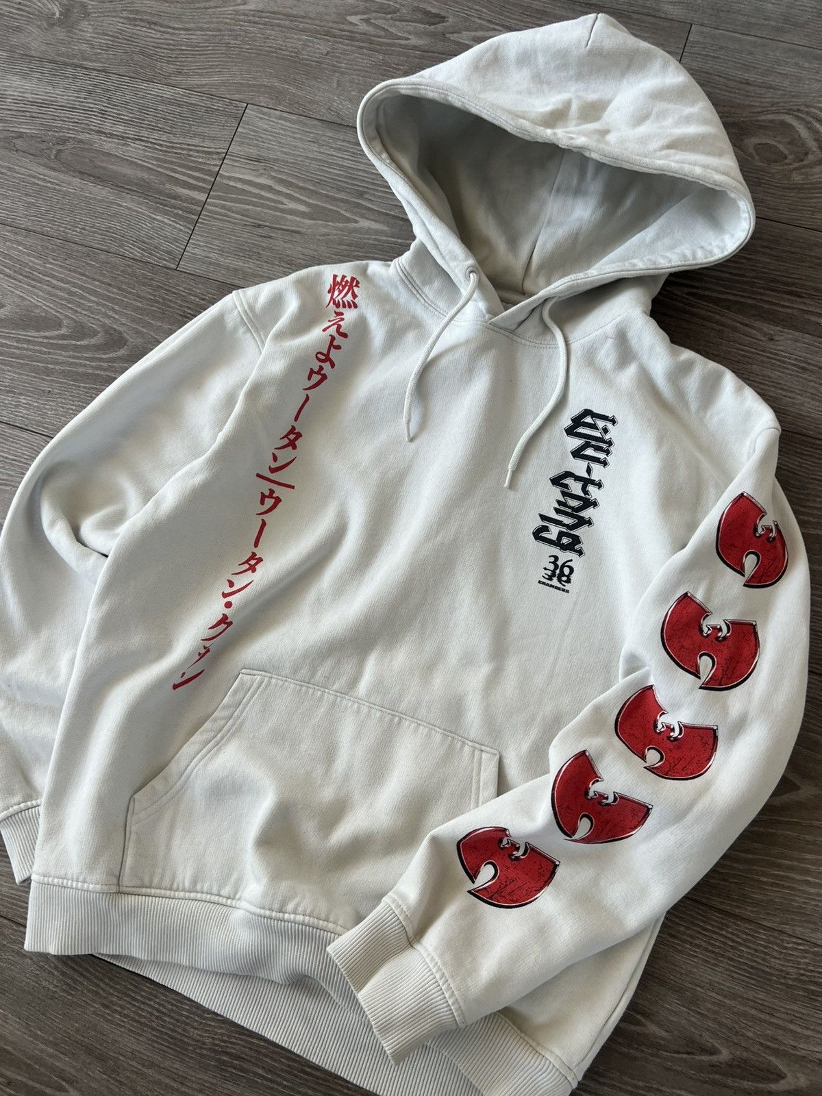 Rap Tees × Wu-Tang Clan Wu Tang Big Back Logo Overprinted Rap Hoodie Size US S / EU 44-46 / 1 - 7 Thumbnail
