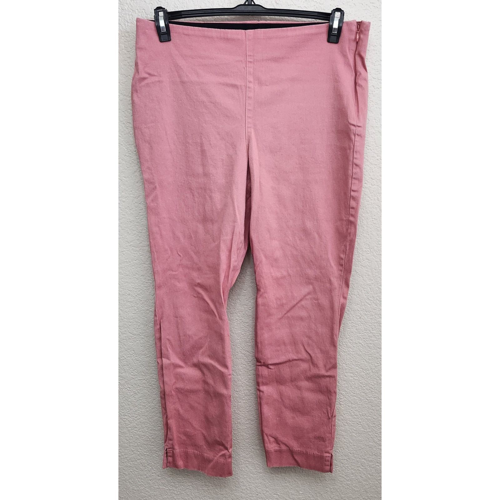 Old Navy Old Navy Pink Side Zip Flat Front Dress Pants 14 Stretch Size 32" / US 10 / IT 46 - 1 Thumbnail