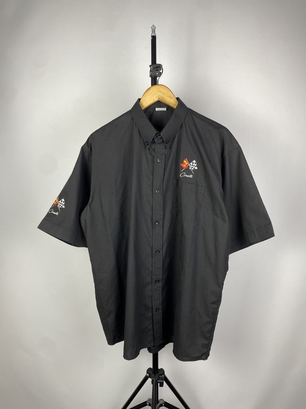 Chevrolet × Vintage VINTAGE 90s CORVETTE RACING LOGO Short Sleeve SHIRT Size US XXL / EU 58 / 5 - 2 Thumbnail
