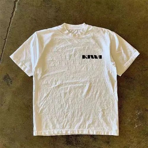 VIBE Kiwi pattern white loose versatile tee Size US M / EU 48-50 / 2 - 4 Thumbnail
