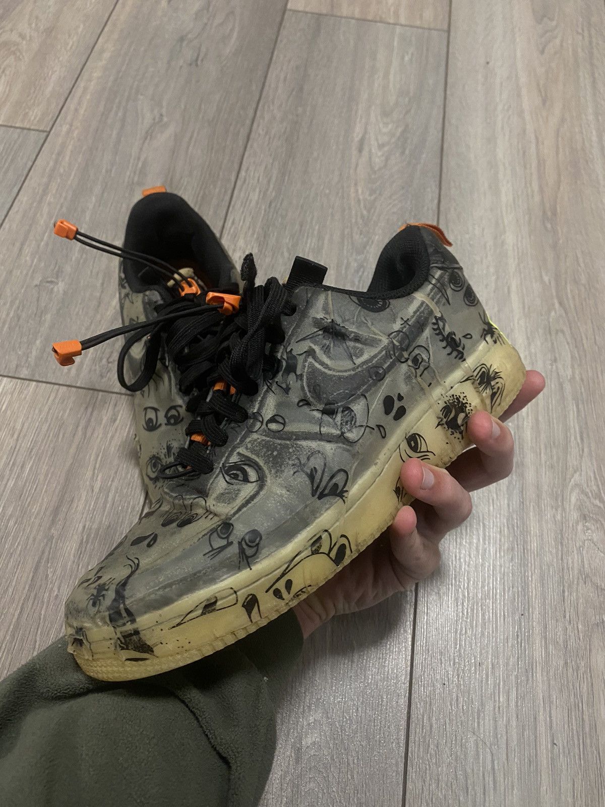 Nike Nike Air Force 1 Low Experimental Sneakers Swoosh Rare Hype Size US 5.5 / EU 38 - 5 Thumbnail