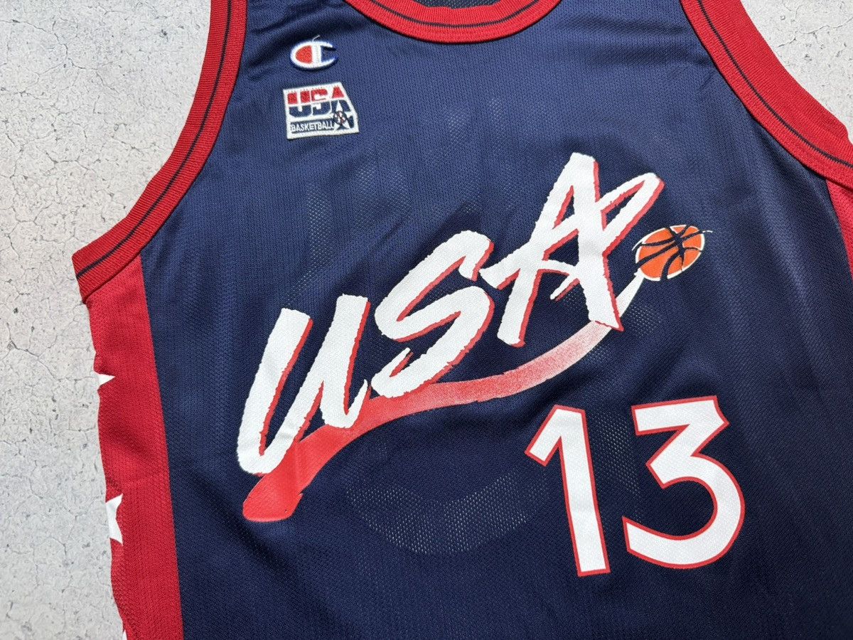 Champion Team USA O'neal #13 NBA Jersey Suit Shorts 1996