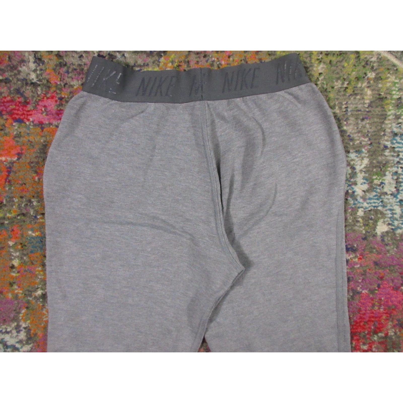 Nike Nike Dri-FIT Sweatpants Womens S Gray Drawstring Pockets Fleece Regular Size 28" / US 6 / IT 42 - 5 Thumbnail