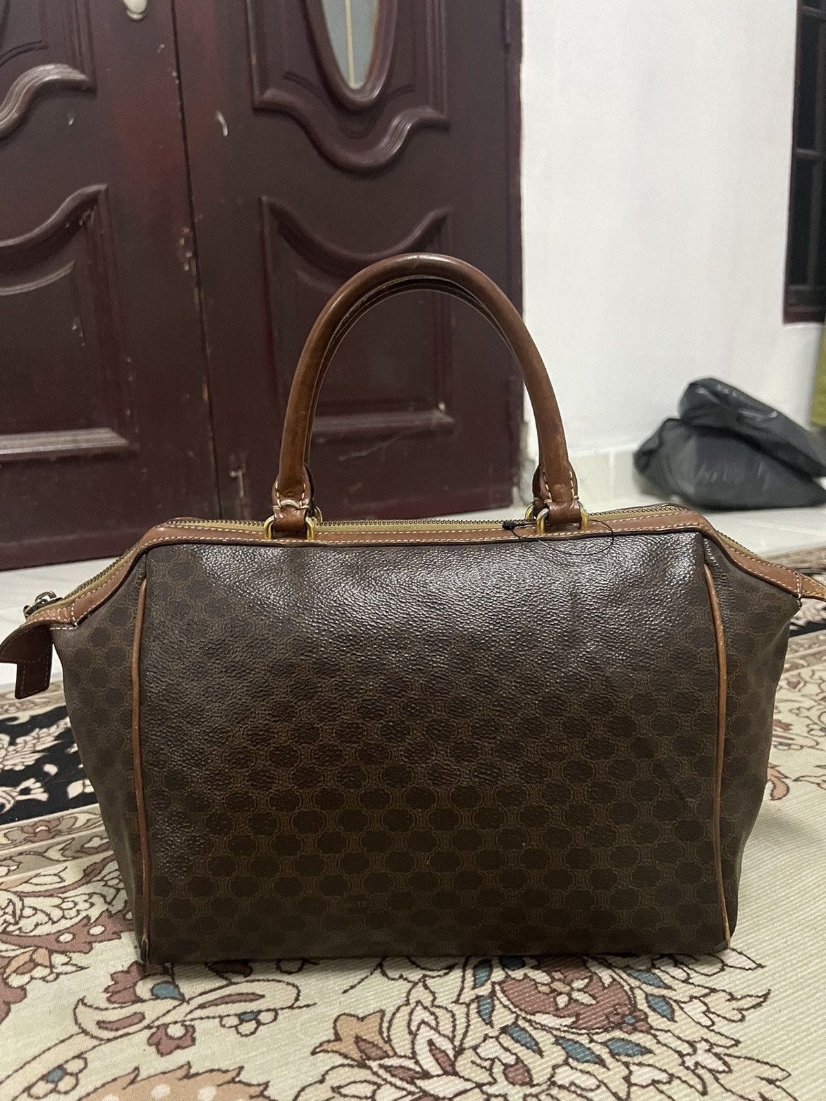 Celine × Vintage Vintage Celine Monogram Paris Handbag Size ONE SIZE - 1 Thumbnail