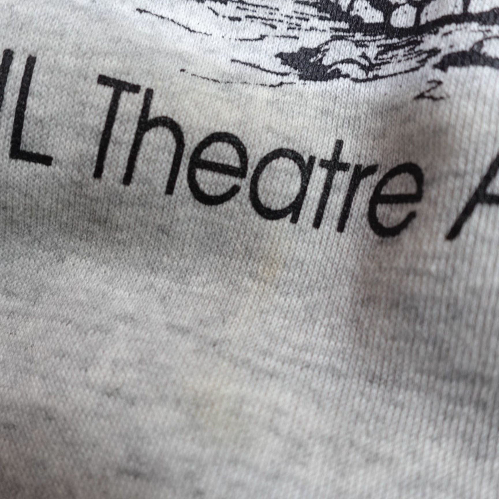 Vintage VINTAGE American Vintage Stone Basin Theater Sweatshirt Mens Raglan Crew Neck Gray Medium Size US M / EU 48-50 / 2 - 2 Thumbnail