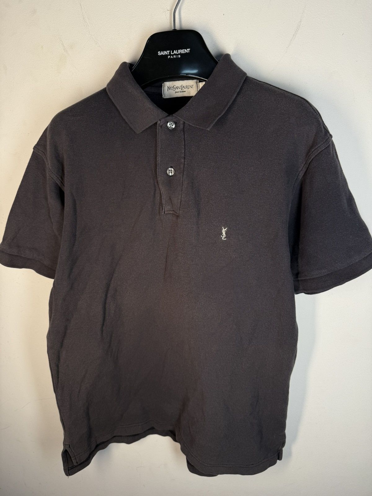 Yves Saint Laurent Grey YSL Polo Shirt Summer YSL Shirt YSL Tee Vintage Size US M / EU 48-50 / 2 - 12 Thumbnail