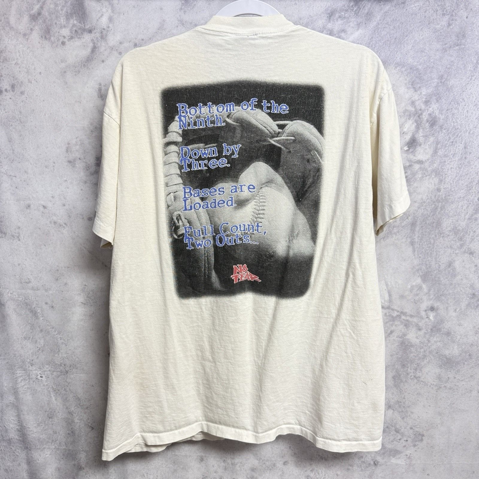 No Fear Vintage No Fear Baseball T Shirt Mens XL White Y2k 90s Size US XL / EU 56 / 4 - 2 Thumbnail