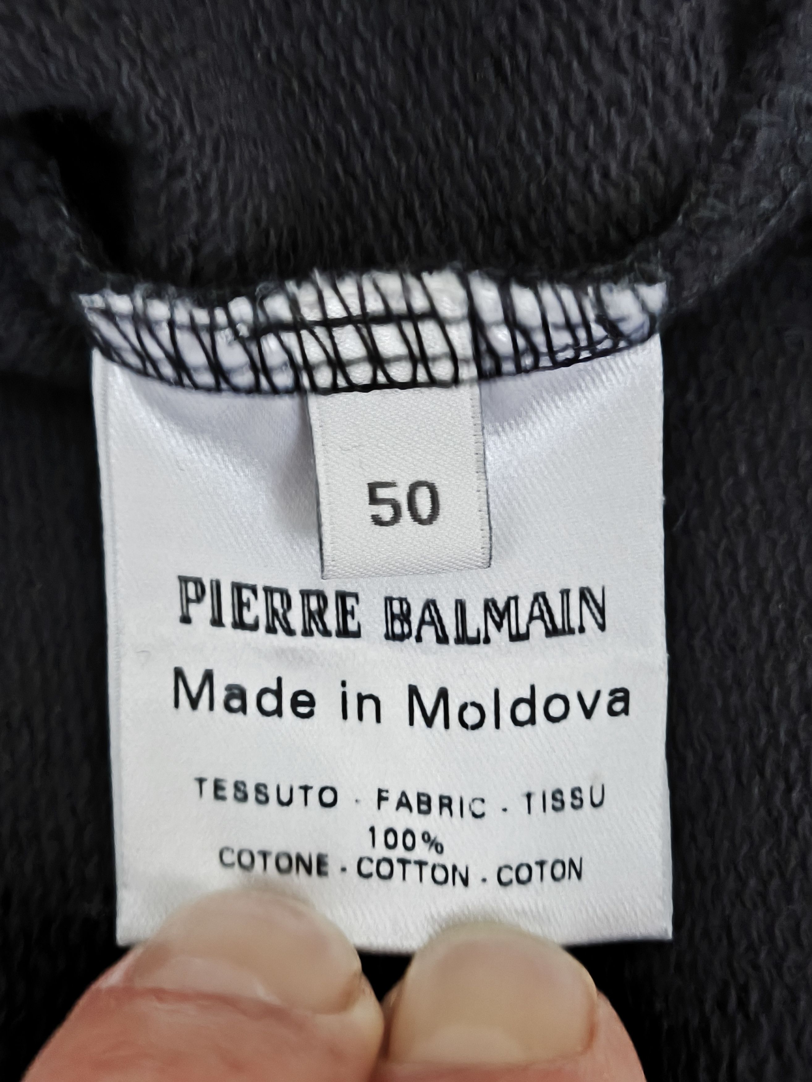 Pierre Balmain Crew neck sweater with logo Size US L / EU 52-54 / 3 - 5 Thumbnail