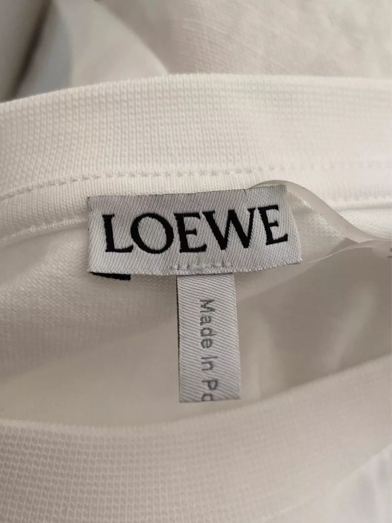 Loewe LOEWE White Embroidered Mosaic Short-Sleeve Shirt Size M / US 6-8 / IT 42-44 - 5 Thumbnail