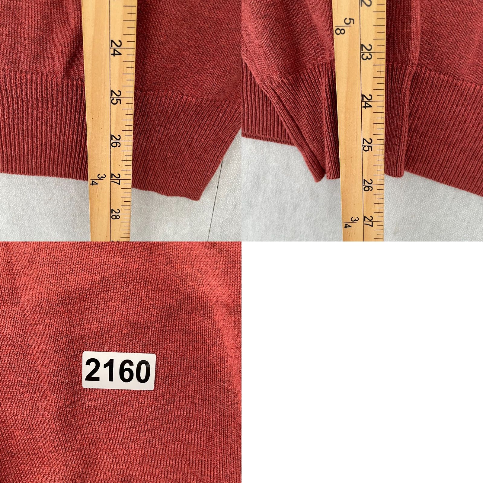Peter Millar Peter Millar Cashmere Cotton Silk Sweater Pullover Adult Large Orange Solid Long Sleeve V-Neck Golf Mens Size US L / EU 52-54 / 3 - 8 Thumbnail
