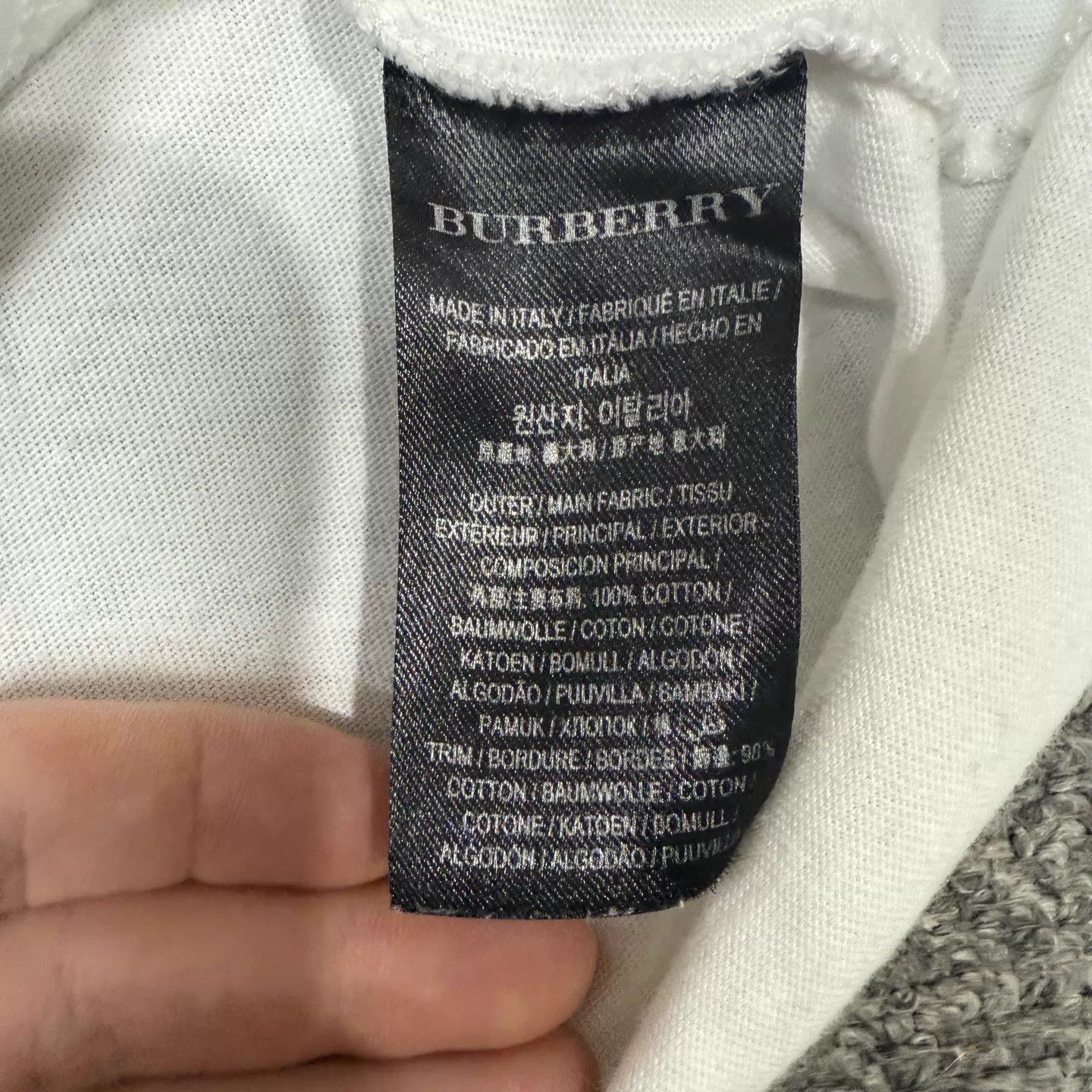 Burberry Burberry White Rainbow Logo SS T-Shirt M 95 New Size M / US 6-8 / IT 42-44 - 4 Thumbnail