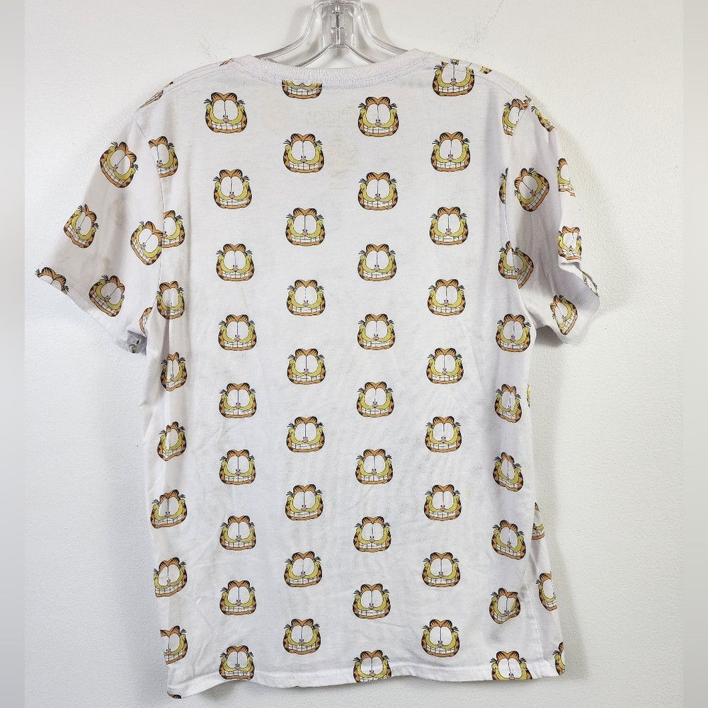 Other Garfield White T-Shirt Cartoon Printed Head Garfield Size US M / EU 48-50 / 2 - 3 Thumbnail