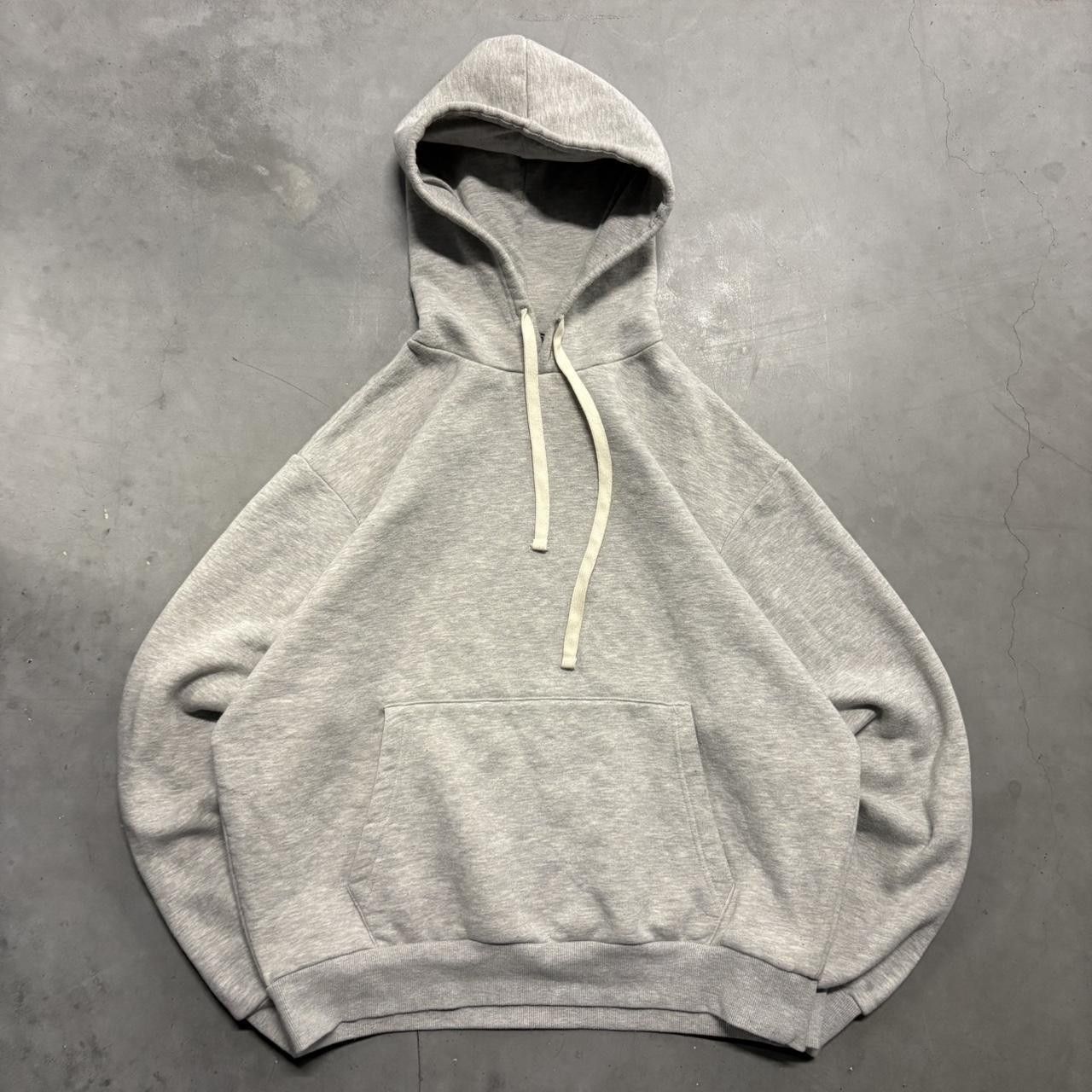 Vintage Crazy Vintage Y2K/2000s Blank Grey Streetwear Hoodie! Size US XL / EU 56 / 4 - 1 Thumbnail