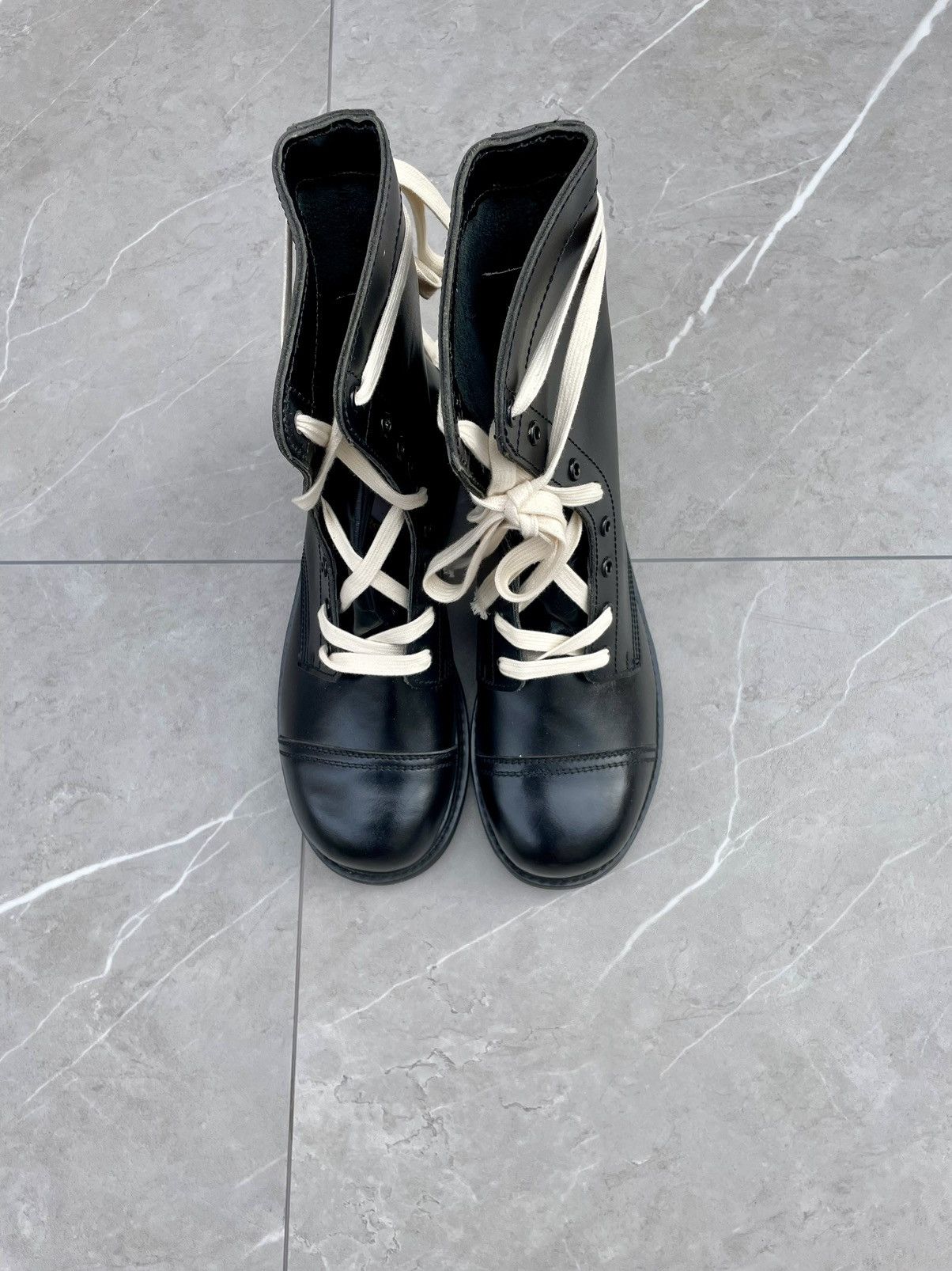 Vintage Vintage Military Black Leather Combat Boots Size US 10 / EU 43 - 9 Thumbnail