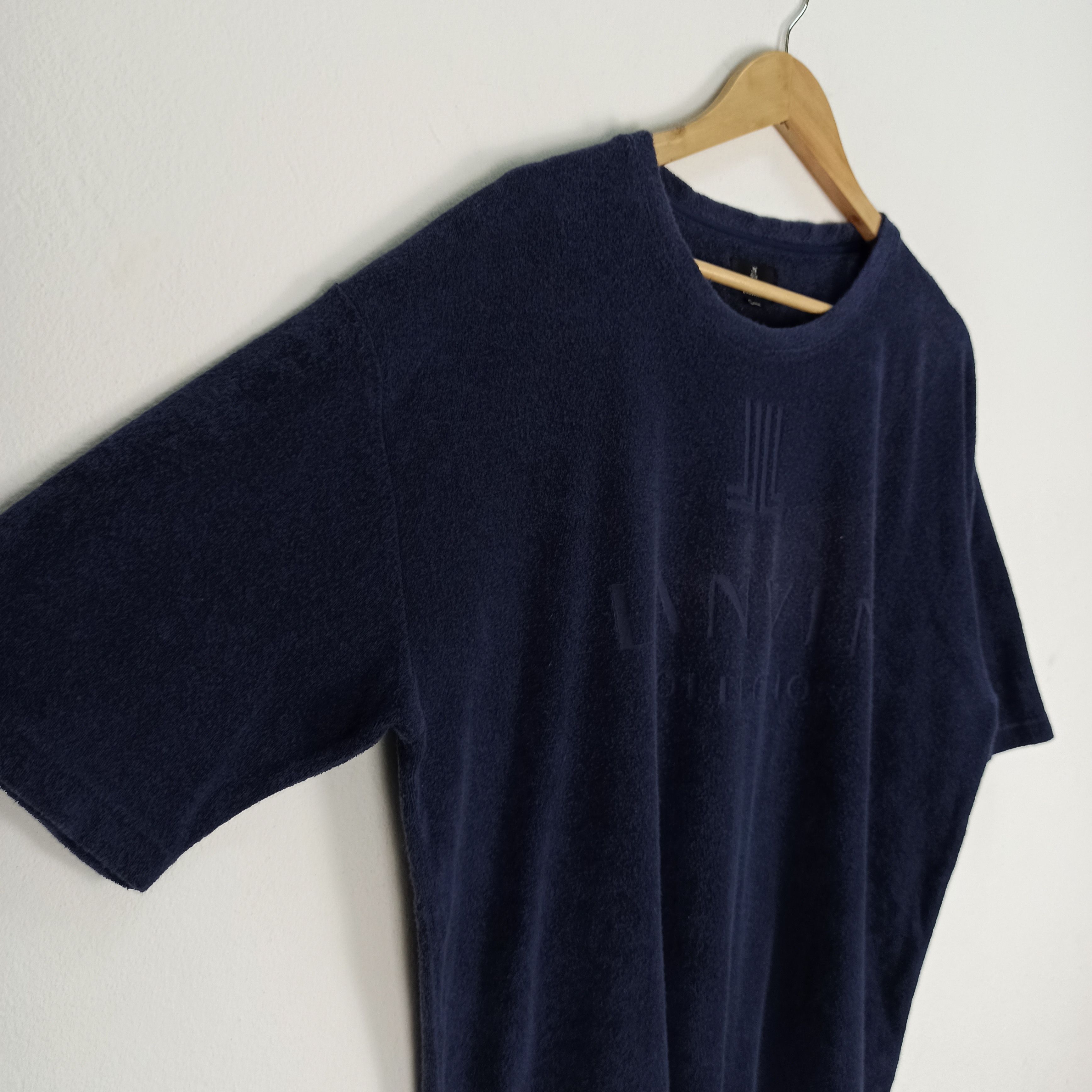 Lanvin Rare Lanvin Big Logo Polyster Tshirt Size US L / EU 52-54 / 3 - 3 Thumbnail