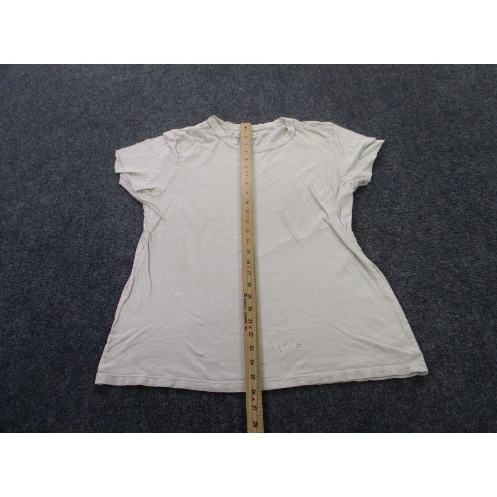 Imogene + Willie Imogene + Willie Shirt Women L White Distressed Casual Classic Lightweight Stretch Size L / US 10 / IT 46 - 3 Thumbnail