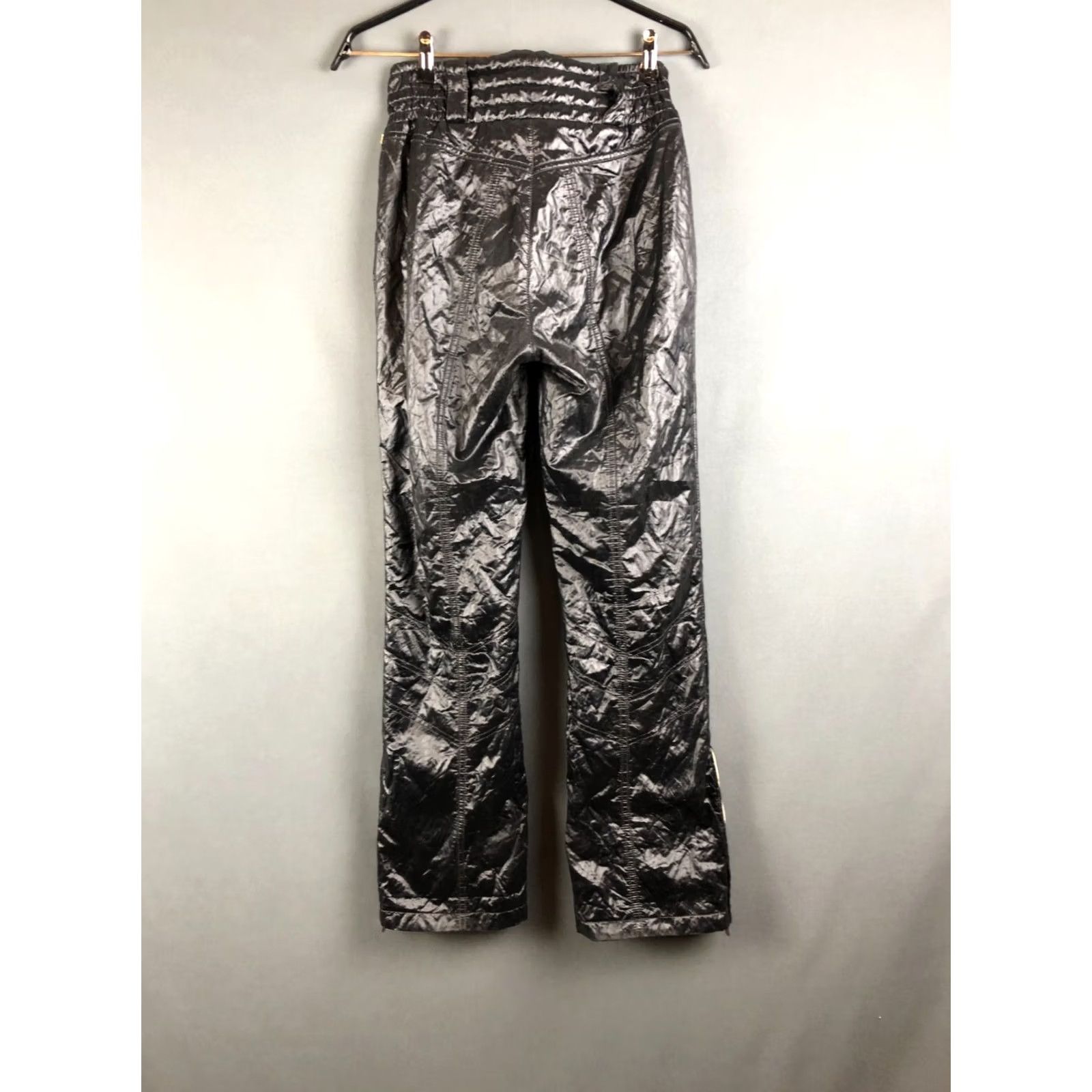 Vintage MDC Pants Women's Black Polyamide Chino Zip Pockets 31.1in Inseam Size 36 Size 25" / US 0 / IT 36 - 4 Thumbnail