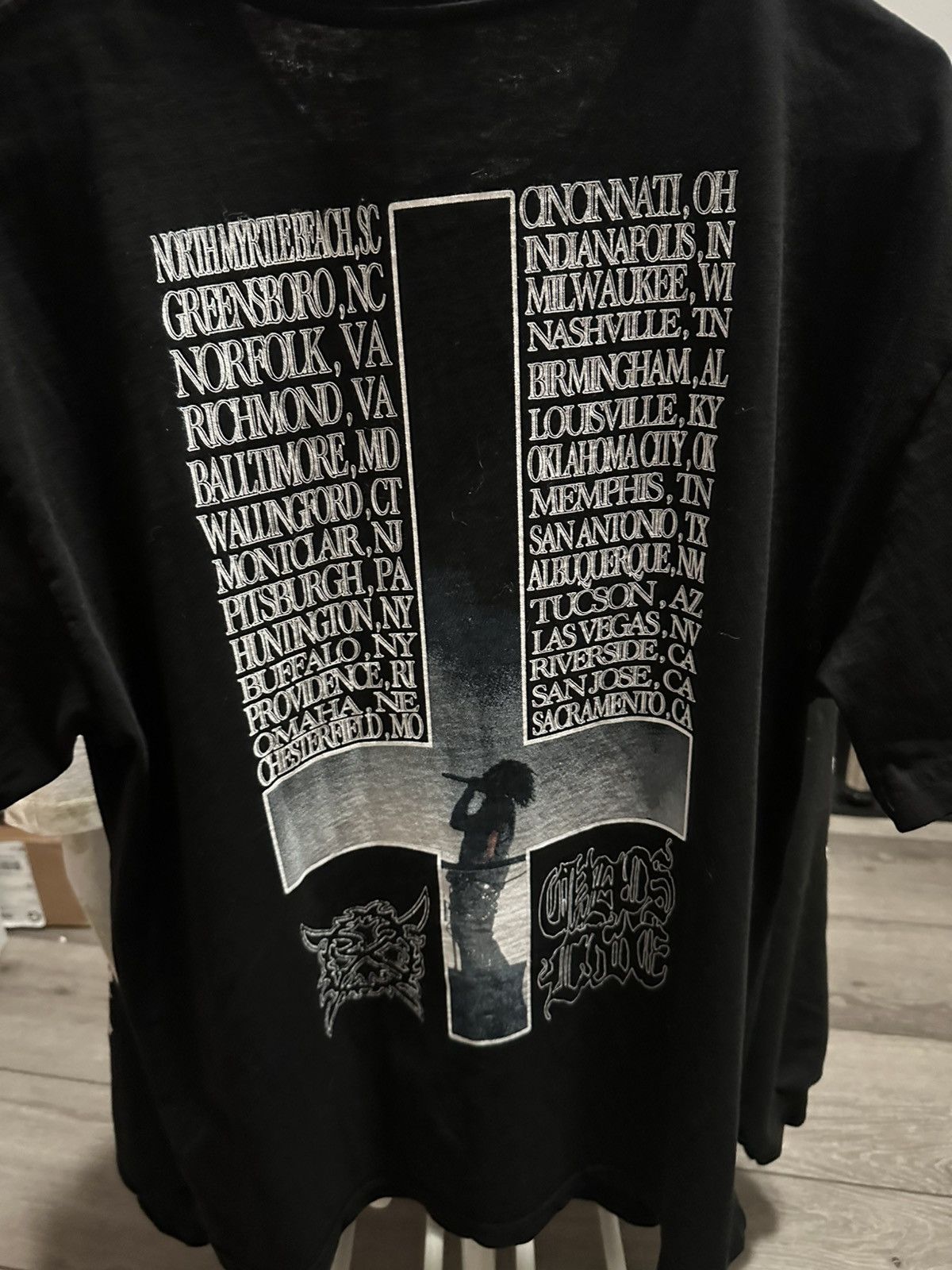 Ken Carson Ken Carson Tour Tee Rare Size XL Black Size US XL / EU 56 / 4 - 5 Thumbnail