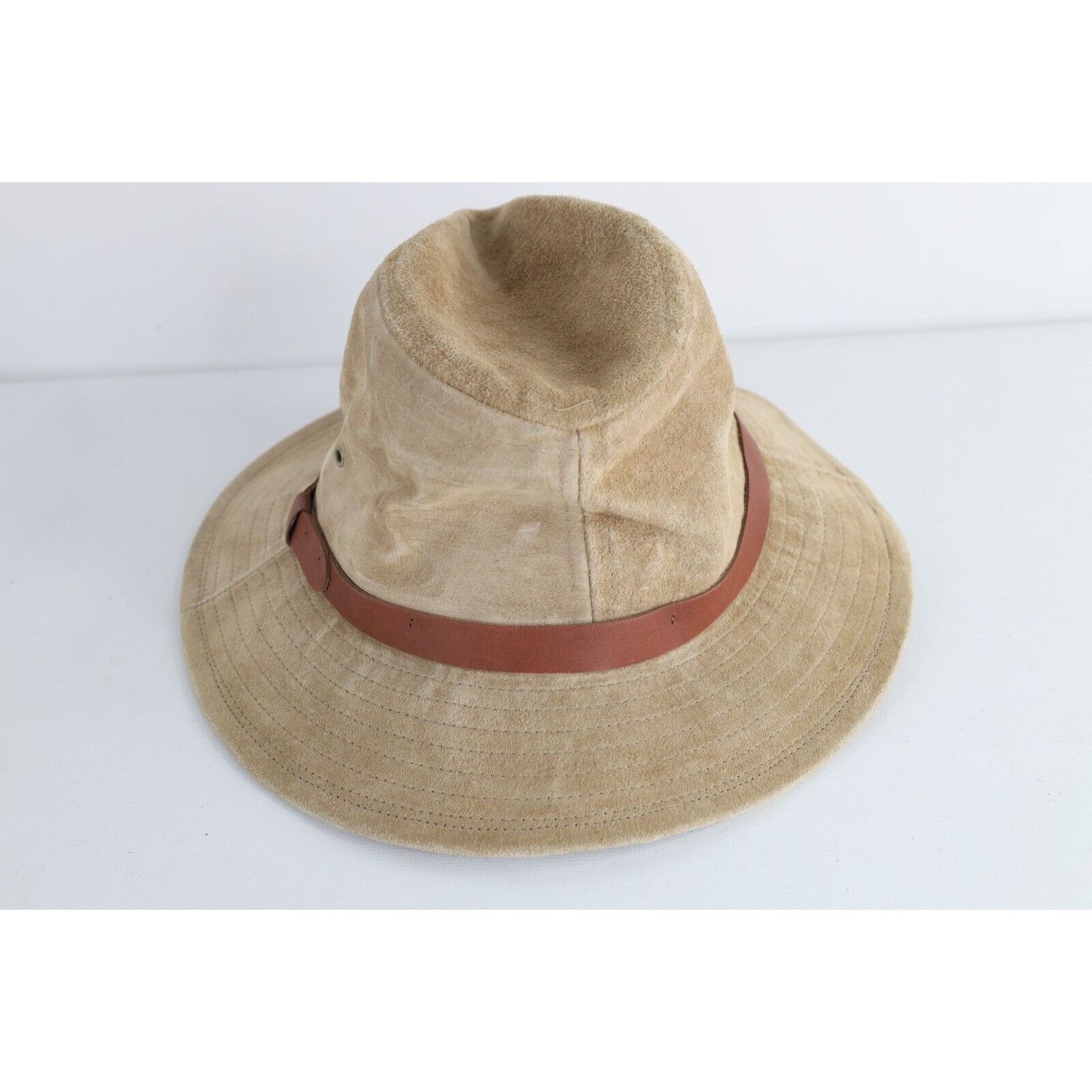 Vintage Deadstock Vintage 90s Steetwear Suede Fedora Hat Size ONE SIZE - 4 Thumbnail