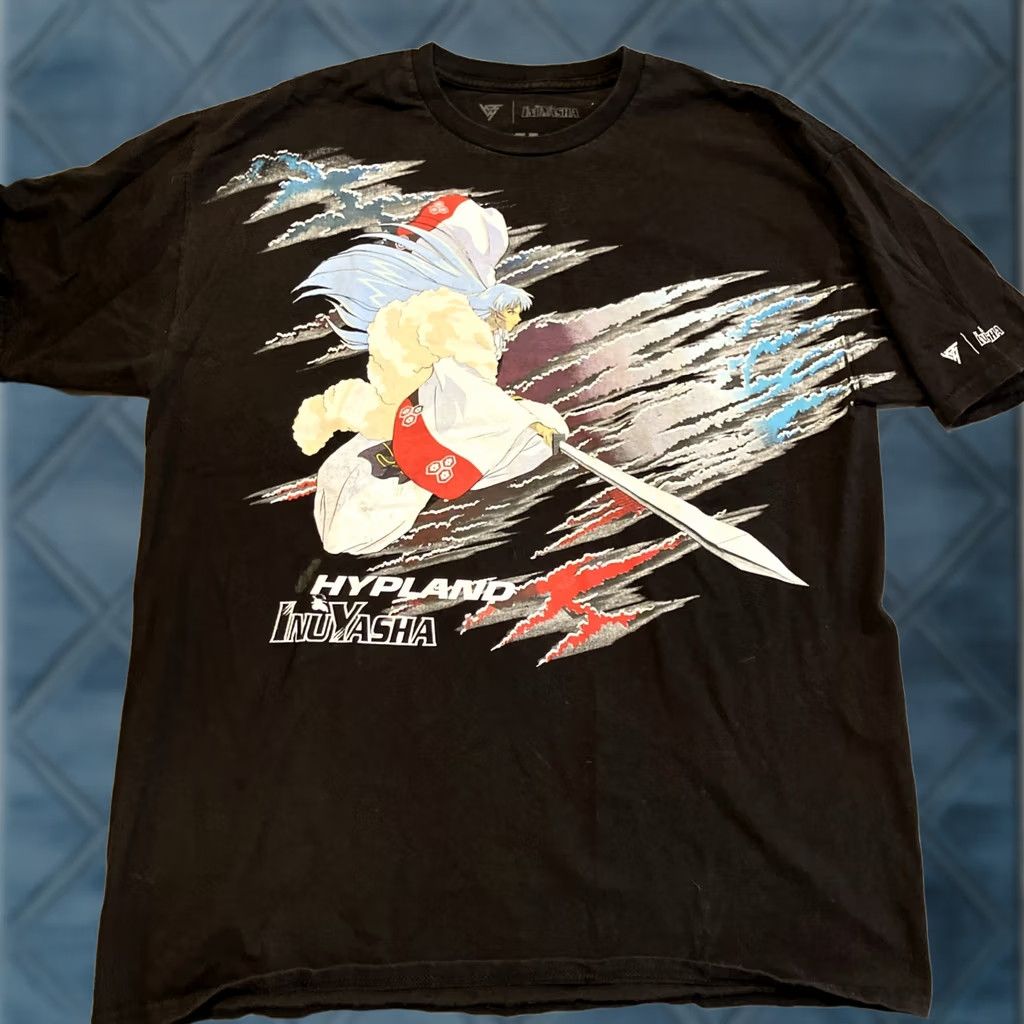 Hypland Hypland Inuyasha Collaboration Black T Shirt Men's Size XL RARE Official Size US XL / EU 56 / 4 - 1 Thumbnail