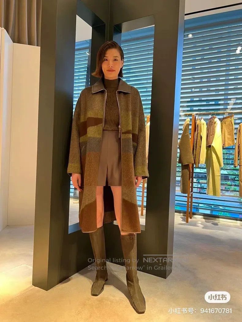 Hermes Hermes Color Blocked Cashmere and Mohair Wool Coat Size XXS / US 00 / IT 34 - 6 Thumbnail