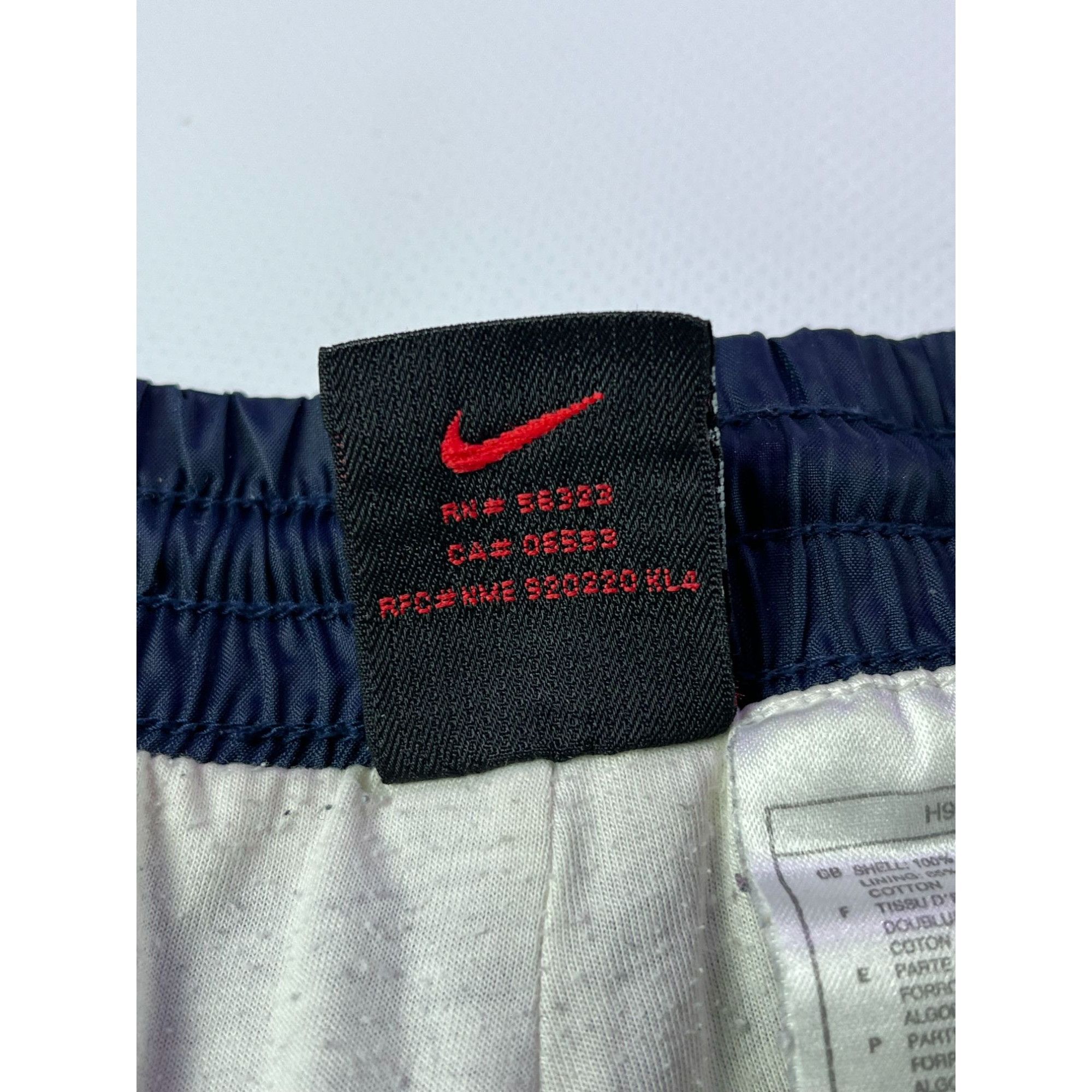 Nike × Vintage Nike Vintage 90s Navy Nylon Baggy Pants Size US 38 / EU 54 - 7 Thumbnail