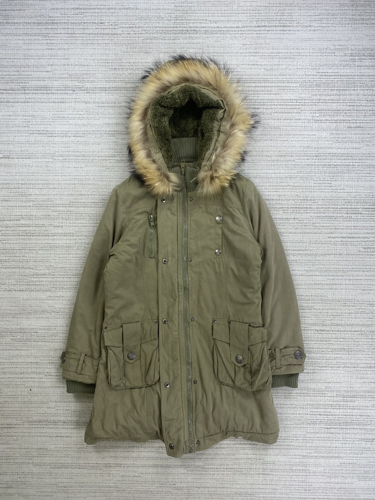 Le Grande Bleu (L.G.B.) Vtg Rei Firenze LGB Multipocket Faux Fur Parka Hoodie Jacket Size US M / EU 48-50 / 2 - 5 Thumbnail