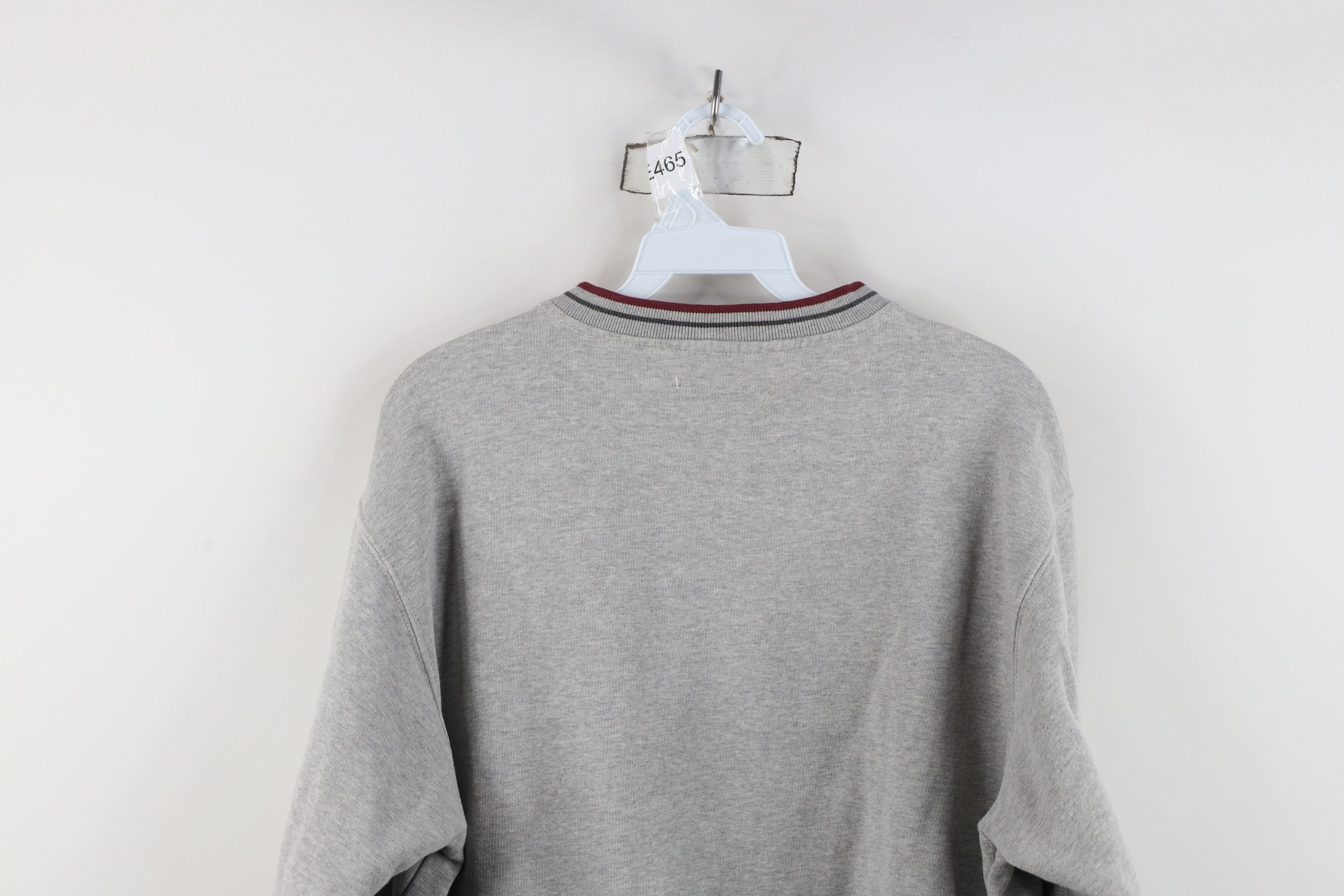 Eddie Bauer Vintage 90s Eddie Bauer Script V-Neck Sweatshirt Gray Size US M / EU 48-50 / 2 - 13 Thumbnail